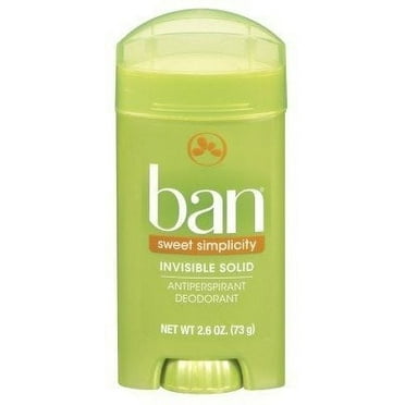 Ban Deodorant 2.6oz Invisible Solid Sweet Simplicity 2 Pack