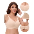 thumbnail image 3 of Unique Bargains Women's Pocket Bra for Silicone Breast Forms Minimizers Beige 42 D, 3 of 6