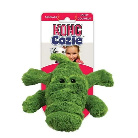 UPC: 0035585159096 | KONG Cozie Ali the Alligator Dog Toy Medium Green