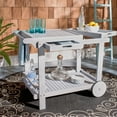 thumbnail image 2 of SAFAVIEH Outdoor Collection Orland Tea Trolley Grey, 2 of 14