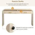 thumbnail image 4 of Kselythan Console Table With 2 Drawers,Vintage Console Table,Sturdy Stable Entryway Sofa Table,Easy To Assemble,For Living Room, Hallway, Bedroom, Dining Room(Natural/Antique Black), 4 of 9