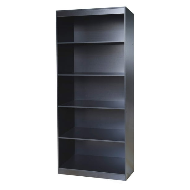 Black Home 5 Shelf Bookcase
