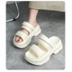 thumbnail image 2 of Zapatillas de mujer con suela gruesa, sandalias de verano de Eva cómodas y de moda, zapatos de playa, suelas suaves, zapatillas de suela gruesa de tendencia para exteriores, 2 of 3