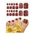thumbnail image 1 of Women Fashion Toe Nail Wraps Art Stickers Self Adhesive Tools Tips Polish Nail, 1 of 3