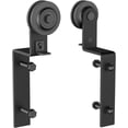 thumbnail image 2 of ZEKOO Sliding Barn Door Hanger Black Steel Rollers (I-Style), 2 of 4