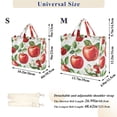 thumbnail image 2 of FORMRS Womens Corduroy Tote Bag Crossbody Shoulder Handbag with Pocket, Apple Pattern, 2 of 7