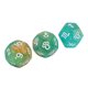 thumbnail image 1 of Juego de 3 dados astrológicos de 12 caras con purpurina y runas fáciles de leer para juegos de mesa, juguetes tipo 4, 1 of 14