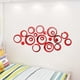 thumbnail image 2 of Xiao Hua 24 pegatinas de espejo circulares para pared, pegatinas acrílicas, 6 tamaños extraíbles, para decorar sala de estar y dormitorio, color rojo., 2 of 5