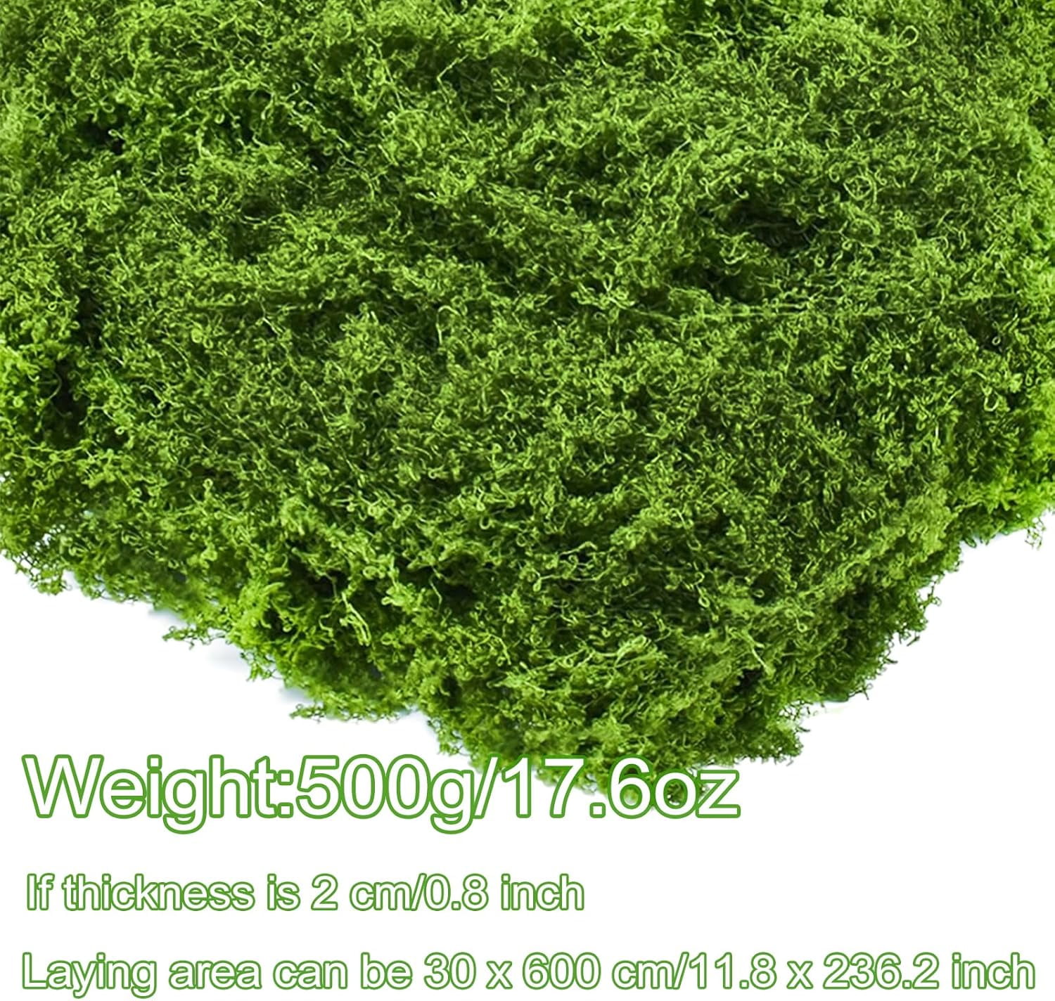 Artificial Moss for Crafts & Plants - Floral Moss Decor for Centerpieces, Terrariums, Indoor/Outdoor DIY​​