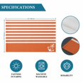 thumbnail image 6 of Orange Anchor Placemats Set of 6, Modern Nautical White Geometric Stripes Placemats for Dining Table, Place Mats for Kitchen Tabletop, Waterproof Wipeable Dining Table Mats Set, 6 of 9