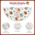 thumbnail image 3 of Sikiie Various Turtle Nativity Christmas Tree Skirt, Jesus Christian Winter Holiday Tree Mat Decoration(30-48IN)30", 3 of 6