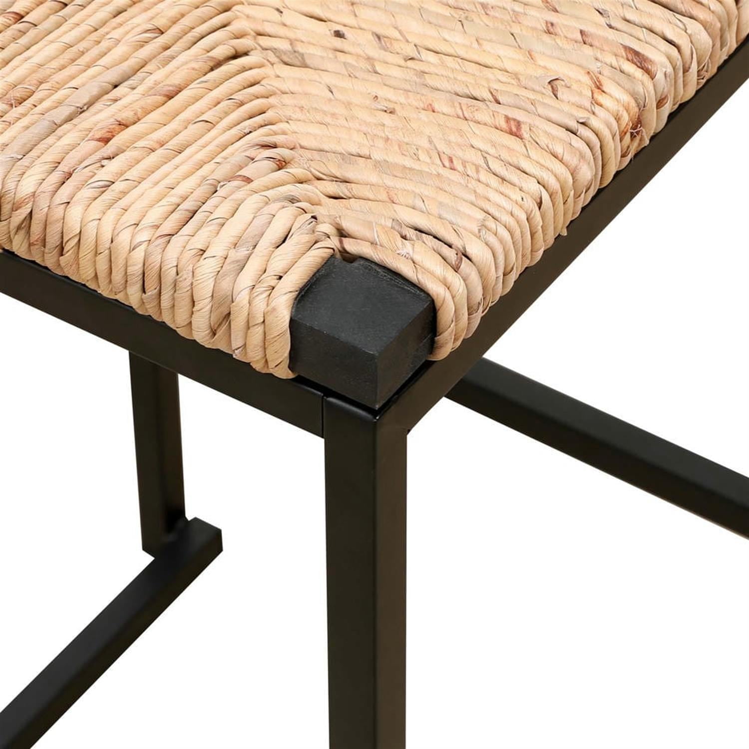 Demi Bonn 32" Counter Height Bar Stools Set of 2, Paper Rope Woven Barstools with Back, Kitchen Island Countertop Chairs for Dining Room, Brown