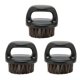 thumbnail image 2 of 3Pcs Men Beard Brush Burr Free Round Handle Comfortable Using Practical Facial Beard Cleaning Shaving Brush, 2 of 5