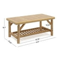thumbnail image 5 of Ktaxon 4-Piece Outdoor Wood Conversation Set,Fir Wood Patio Sofa Set for Patio Garden Deck  Porch, White, 5 of 7