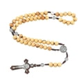 thumbnail image 2 of Rosario de madera negra de San Benito | Cuentas de madera natural | Joyería religiosa espiritual para confirmación, bautismo, primera comunión, regalo para hombres y mujeres, 2 of 2