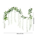 thumbnail image 3 of Artificial Flowers Plants for Decoration, Wisteria Flower Vines Garland 6.56 Ft Artificial Flower Strings Fake Hanging Flowers Silk Wisteria Garland Flowers Flower Vines For Wedding Garden Decor, 3 of 6