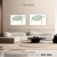 thumbnail image 4 of Elephant Stock Tranquil Sea Turtle I Wall Art - Horizontal Canvas Wall Art - Living Room Wall Decor - Animal Canvas - White And Blue Decor By Megan Meagher - 51" x 34", 4 of 8