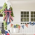 thumbnail image 6 of Meiiso Five Pointed Star Bow for Gift Wrapping, Large Patriotic Wreath Bows for Front Door American Flag Bows for Memorial Day, 6 of 9