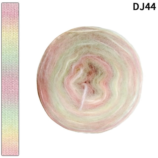 Zhuge Hilo de 100 g, hilo acrílico al 58 % para kit de crochet con cambio de color suave, hilo grande, AH
