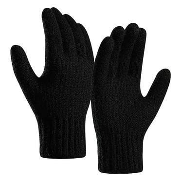 Winter Gloves Made of Knitted with Additional Padding And Thickening. Touchscreen Gloves.
