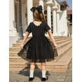 thumbnail image 4 of Arshiner Toddler Girls Vintage Party Dress A-Line Tulle Girl Dresses for Birthday, 4 of 8