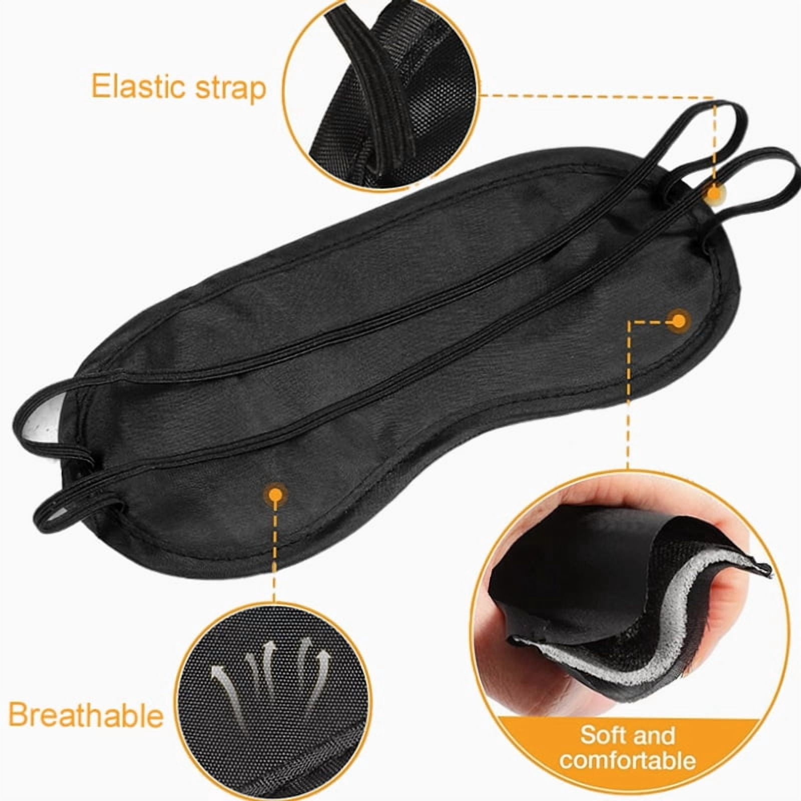 TYPPKMM: Multi-Function Eye Mask / Earplug Sleep Products Bulk Polyester Shading Breathability Eye Mask Noise Reduction Sponge Earplugs Tmz 5PCS