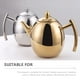 thumbnail image 5 of Tetera de acero inoxidable con colador, cafetera decorativa para cocina, recipiente para té suelto, 5 of 6