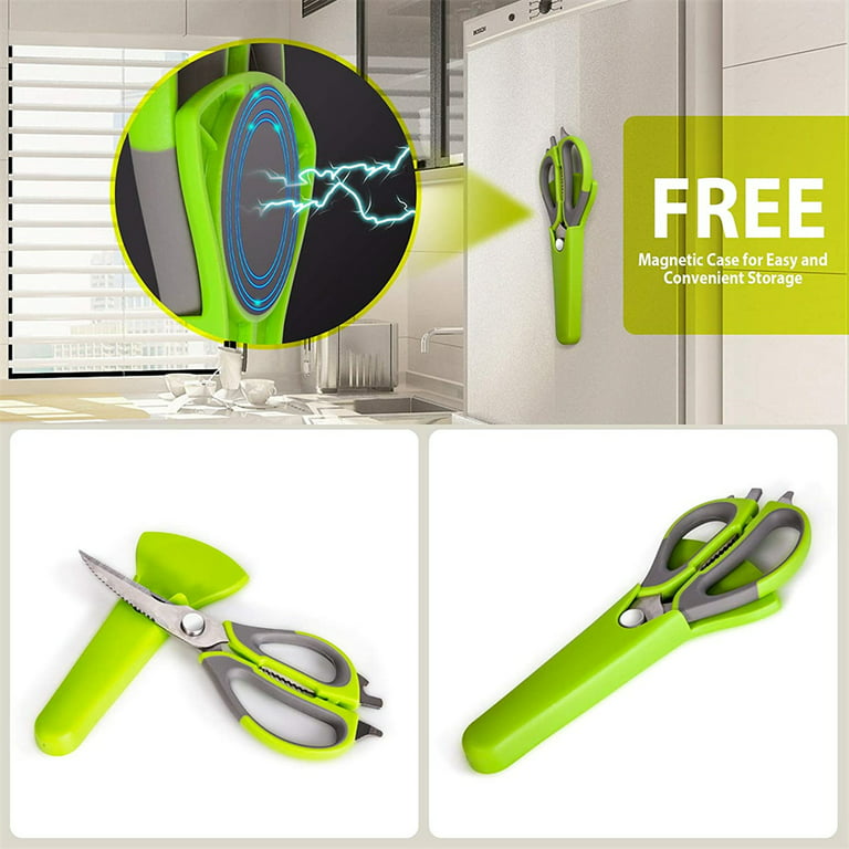 Stainless Steel Kitchen Scissors for Food - Kitchen Shears Heavy Duty  Scissors for Cutting Meat Turkey Scissors All Purpose Vegetable Cutters