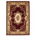 thumbnail image 1 of HomeRoots 353668 Tapis de Zone en Polypropylène Rouge et Ivoire 3 Pi. 3 Po. x 4 Pi. 11 Po., 1 of 1