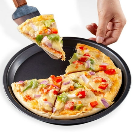

12 inch Microwave Oven Pan Chip Tray Dish Pizza Bacon Baking Non-Stick Cook Tray
