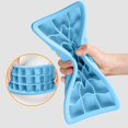 thumbnail image 4 of 2PCS Ice Grid 24 Cubes Silicone Ice Tray Silicone Ice Cubes Tray For Freezer Jelly Cubes Tray（2pc） Blue, 4 of 6