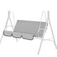thumbnail image 4 of Funda para silla de columpio Silla de columpio de jardín al aire libre Funda de asiento protectora impermeable a prueba de polvo, Gris Inevent HA005111-02, 4 of 6