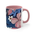 thumbnail image 6 of BeABetterHumanStore 11fl oz Pink Cool Floral Latte Ceramic Coffee Mugs Designer Cups Gift, 6 of 6