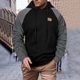 thumbnail image 1 of pstuiky Camisas suaves de manga larga para hombre, Sudadera con capucha y manga larga para hombre, estilo casual, holgada y deportiva, con bloques de color y empalme camisetas de hombre s, 1 of 7