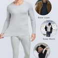 thumbnail image 6 of Dovford Thermal Underwear for Men Long Johns with Fleece Lined Base Layer Set for Cold Weather Top Bottom, 6 of 6