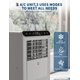 thumbnail image 2 of Aire Acondicionado Portátil 8000 BTU – 3 en 1 Silencioso – Frío, Deshumidificador y Ventilador – Modo Inteligente y Sueño – 2 Velocidades – 33 m² – Mando – Gris, 2 of 7