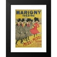 thumbnail image 2 of Hippo-Dup 14x18 Black Modern Framed Museum Art Print Titled - Miss!! Miss!! Revue (1895), 2 of 5