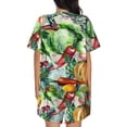 thumbnail image 3 of Bixox Women's Vegan1 Printed Pajama Set 2 Piece Lounge Set Top and Shorts Soft Pajamas, Shorts with Pockets, 3 of 7