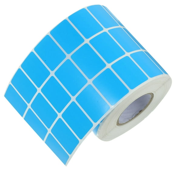 OULII Permanent Adhesive Blue Label Stickers for Pricing and Organization on Paper Jars and Drawers