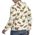 thumbnail image 6 of Naloa Cute Sloth Men's Casual Hooded Collar Drawstring Hoodies Pullover Sweatshirts Casual Long Sleeve Shirts-3X-Large, 6 of 7