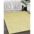 thumbnail image 3 of Ahgly Company Machine Washable Indoor Rectangle Abstract Mustard Yellow Area Rugs, 7' x 9', 3 of 7