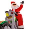 Christmas Masters 6 Foot Inflatable Santa Claus Riding a Motorcycle