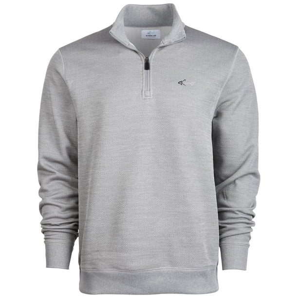 Greg Norman Greg Norman Mens Herringbone 1/4 Zip Up 1/4 Zip Pullover