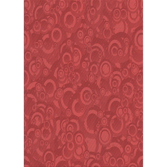 Ahgly Company Machine Washable Indoor Rectangle Transitional Red Area Rugs, 2' x 3'
