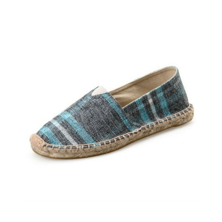 Mens and Womens Espadrilles Breathable Slip On Flats Shoes