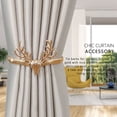 thumbnail image 4 of Harpily Elastic Spring Adjust Length Curtain Buckle Antler Type, 4 of 4