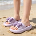 thumbnail image 2 of BOOMNY Toddler Boys Girls Slippers Bowknot Anti Slip Open Toe Summer Slippers Slip On For Outdoor Beach Pool Shower, 2 of 5