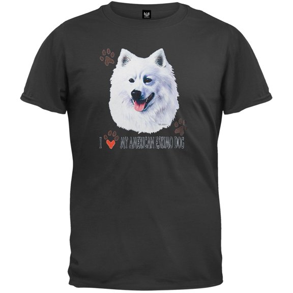 I Paw My American Eskimo Dog Black T-Shirt