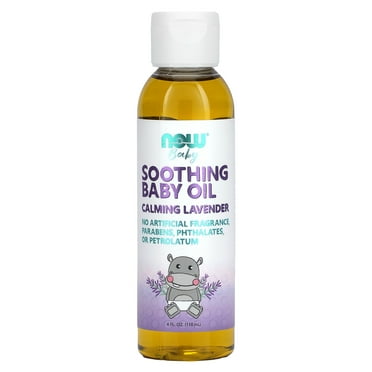 NOW Foods Soothing Baby Oil, Calming Lavender, 4 fl oz (118 ml)