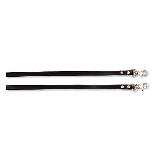 Circle Y Trigger Snap Split Reins Black